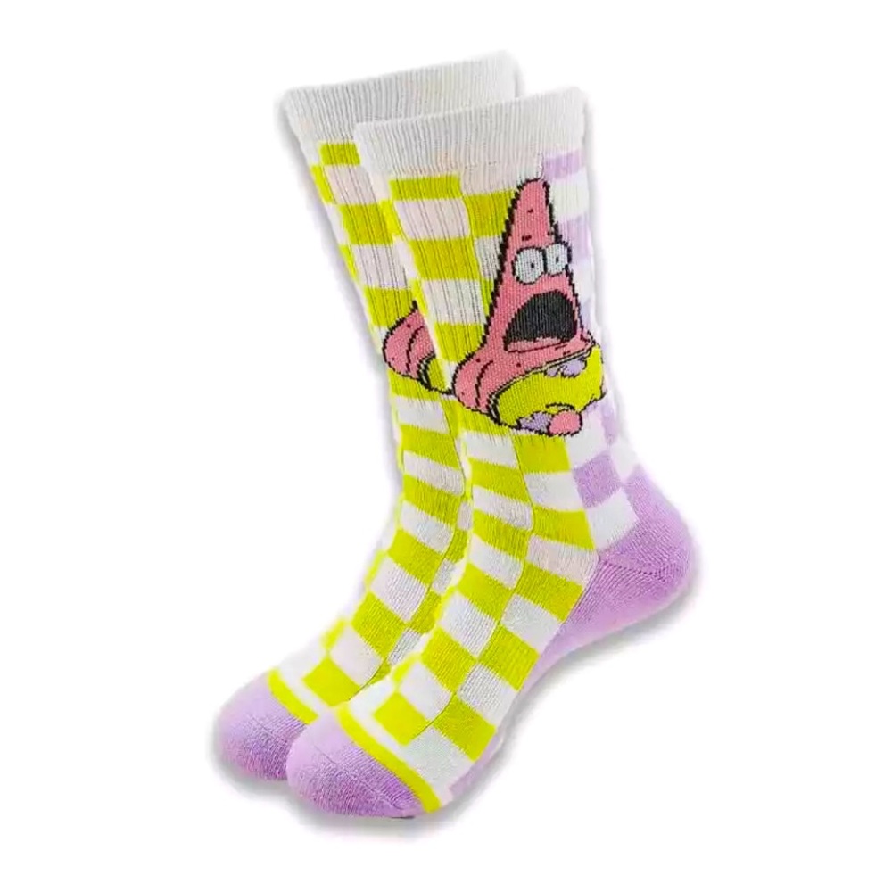 Patrick Star checked socks